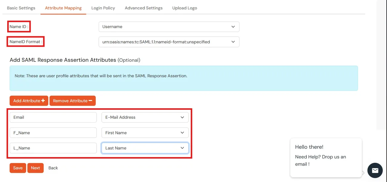 SAML Single Sign On (SSO) using miniOrange Identity Provider, miniorange SSO Login, Attribute Mapping