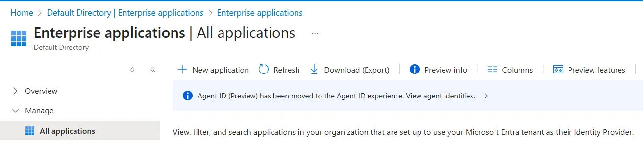 All applications in Microsoft Entra ID
