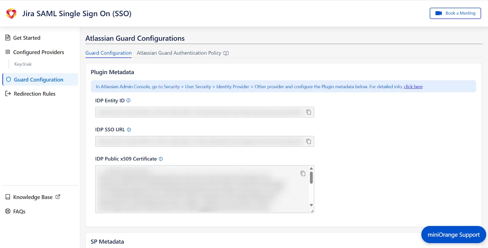 Atlassian Guard configuration for Keycloak