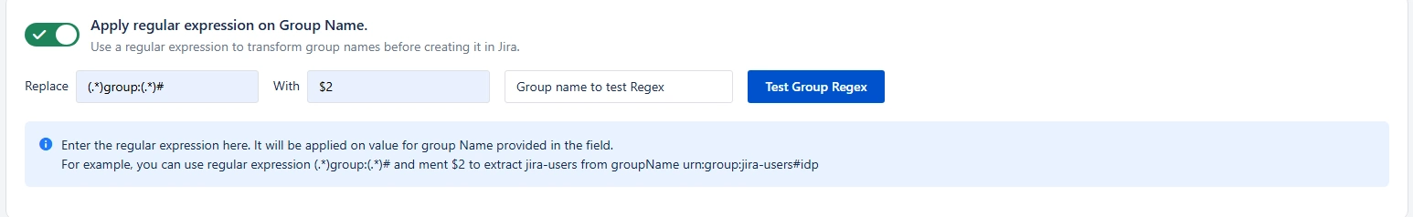 Regex Configuration OAuth OpenID SSO