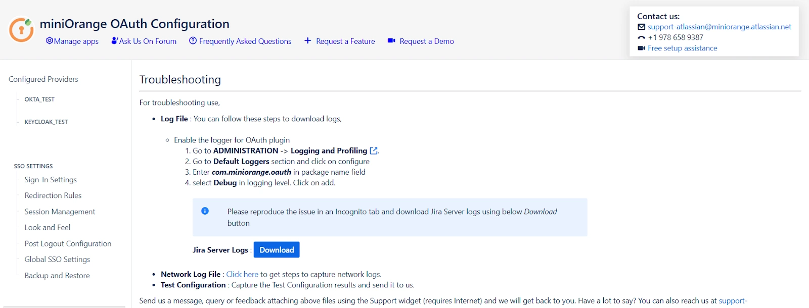Troubleshooting - OAuth OpenID SSO