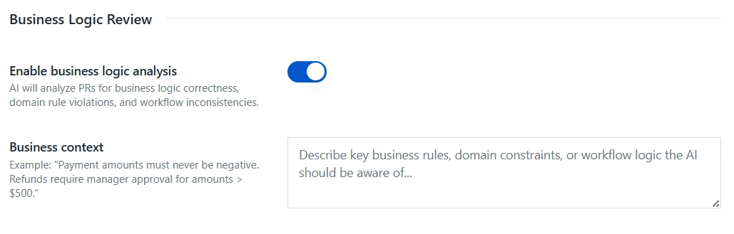 AI Code Reviewer for Bitbucket - Business Logic Review