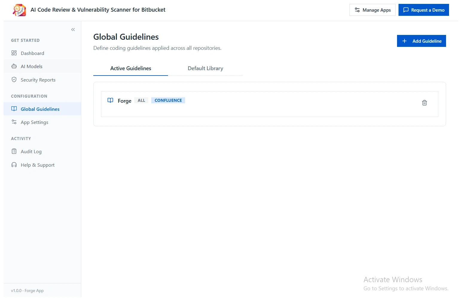 AI Code Reviewer for Bitbucket - Global Guidelines