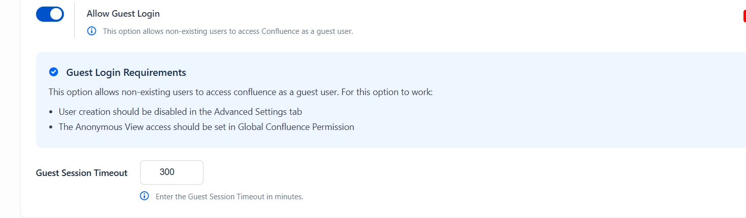 Allow Guest Login OAuth OpenID SSO