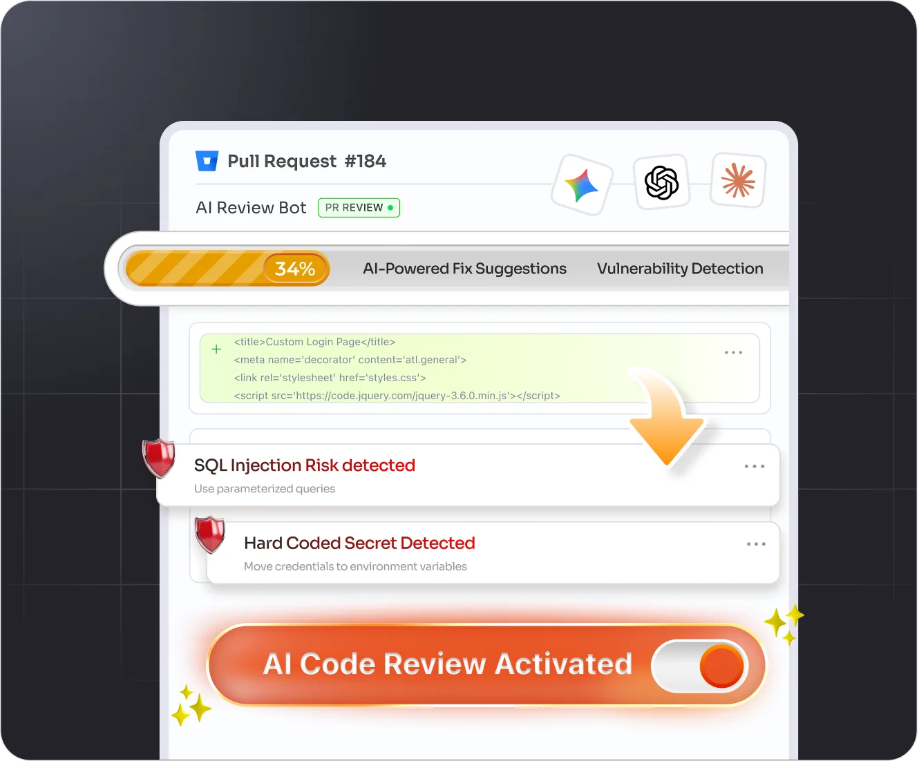 ai code reviewer for bitbucket