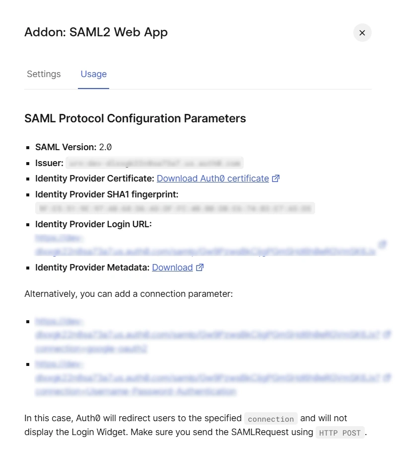  SAML Protocol Parameters Cloud SAML SSO