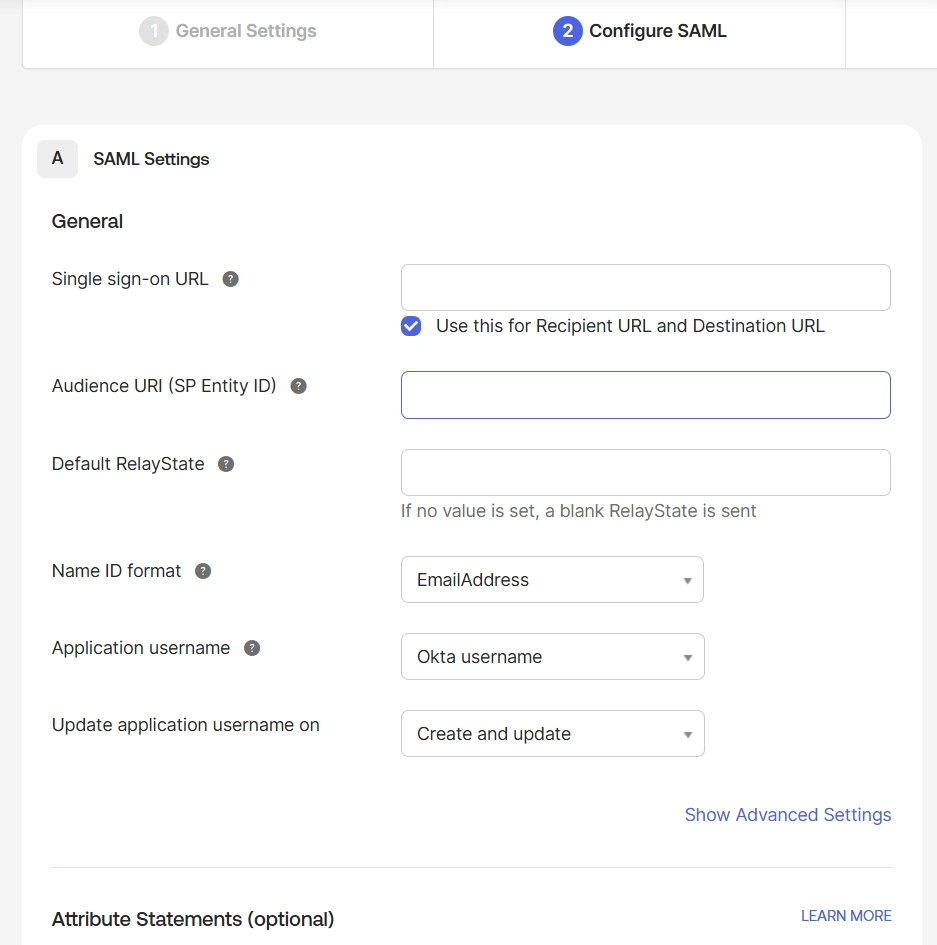 Sign On Tab Cloud SAML SSO