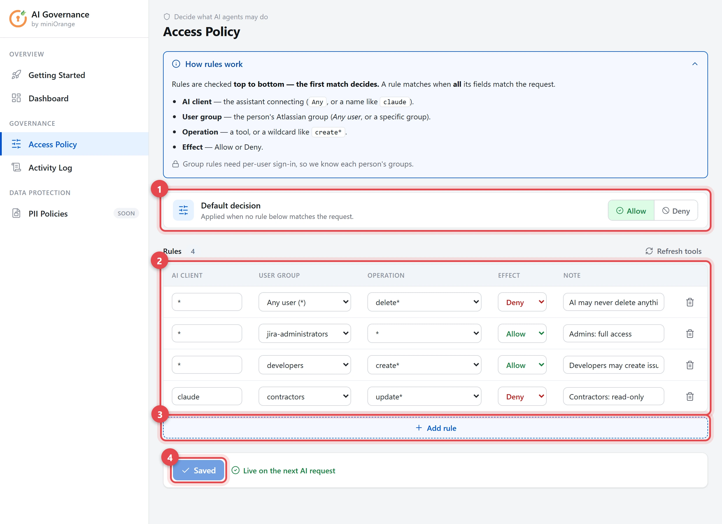 Claude connected successfully — test prompt Search my open Jira issues with results
