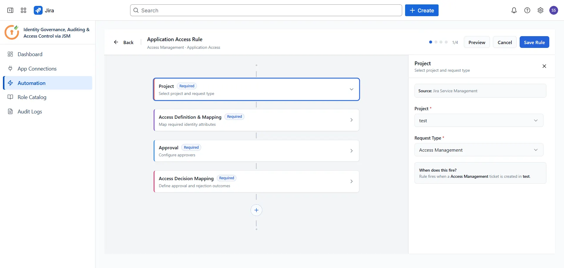 App access rule in access management