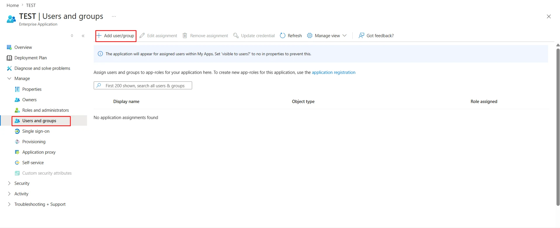 Single Sign On(SSO)using Microsoft Entra ID (Previously known as Azure AD), Entra ID SAML SSO new application add user or group