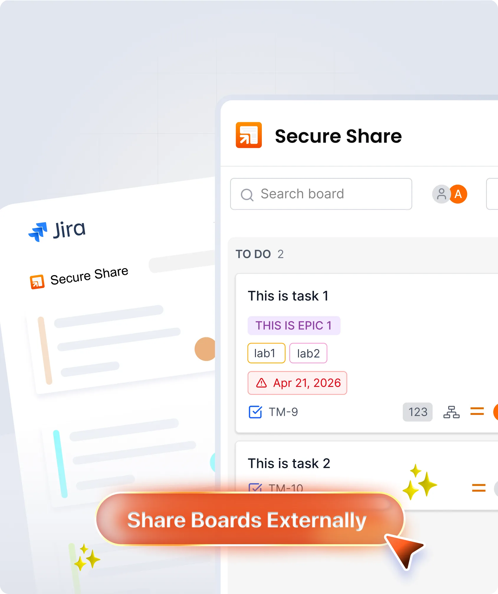 secure share jira Features