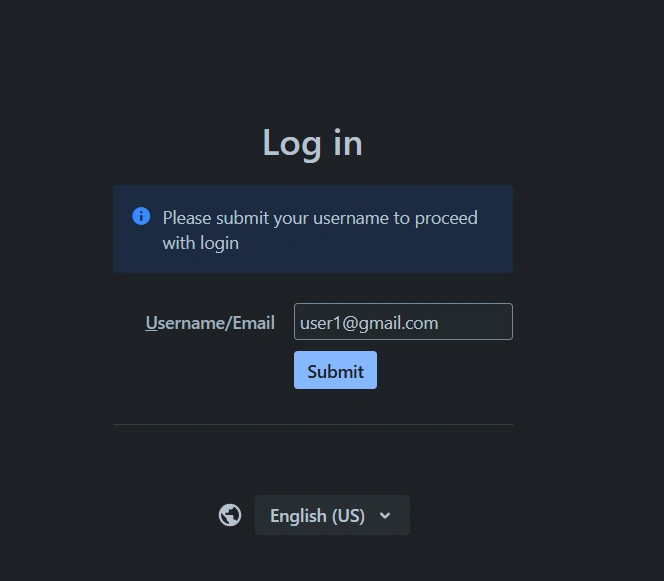 Confluence login page with user1@gmail.com entered