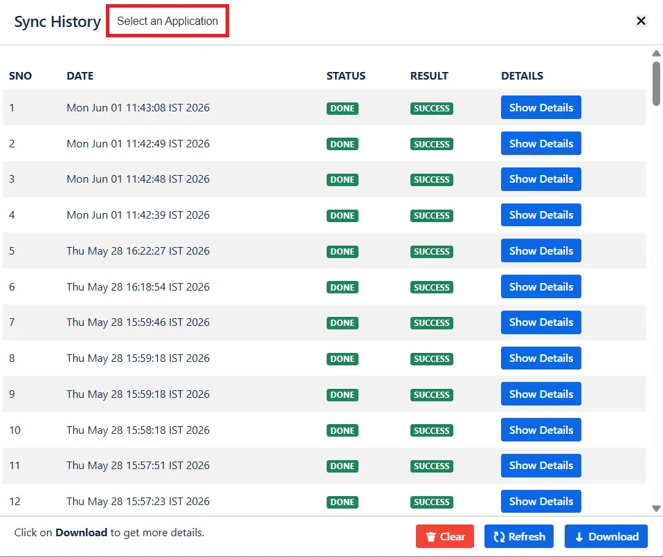 User and group provisioning in Jira, Confluence, Bitbucket Sync History