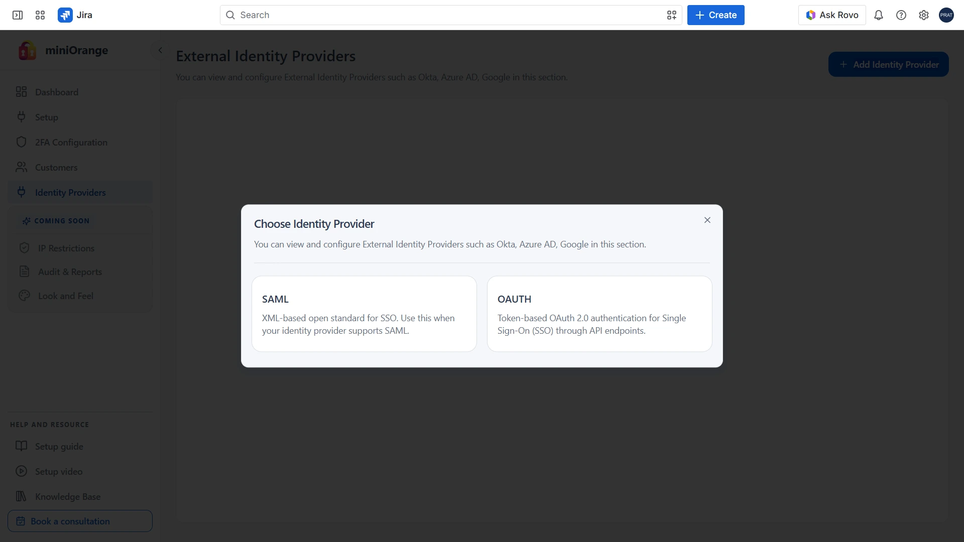 Add a New Identity Provider