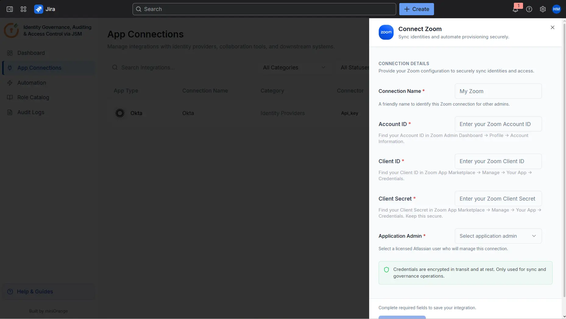 Access Governance, Auditing & Access Control via JSM with Zoom