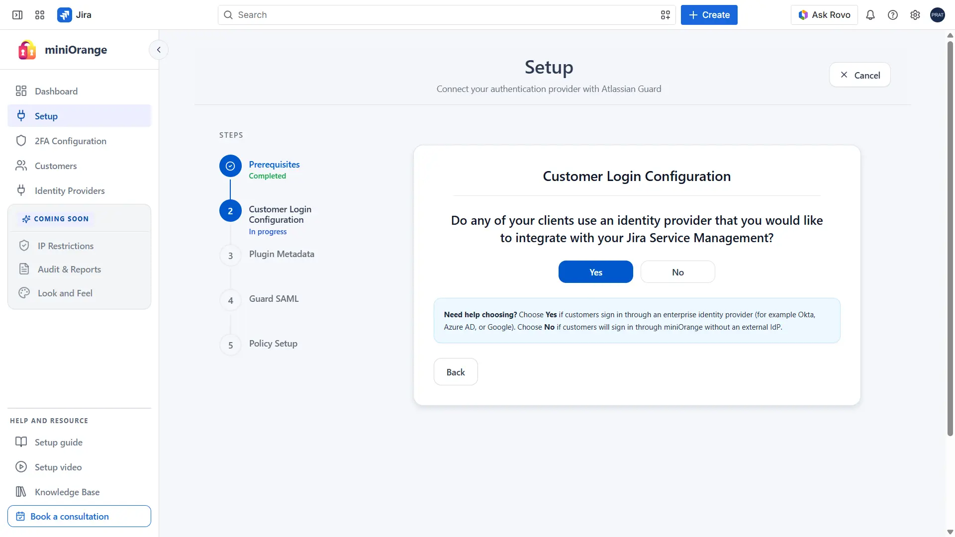 Configure External Identity Provider