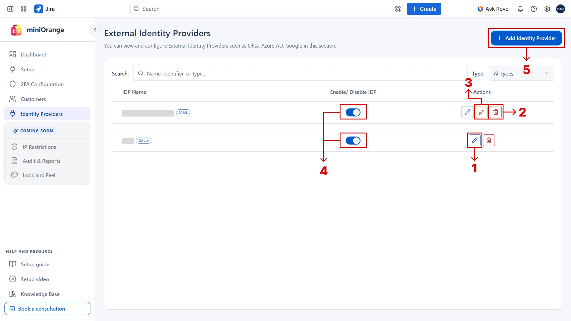 Complete Identity Provider Configuration