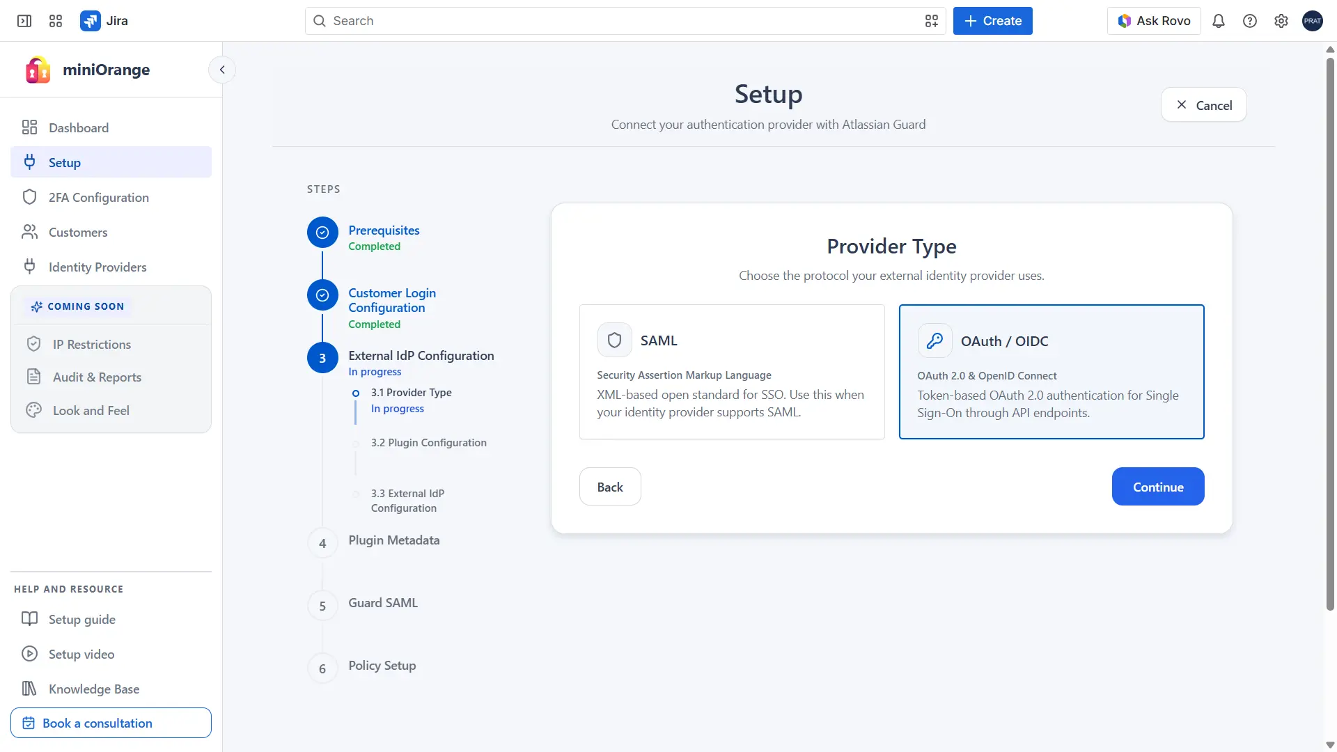 OAuth Plugin Configuration