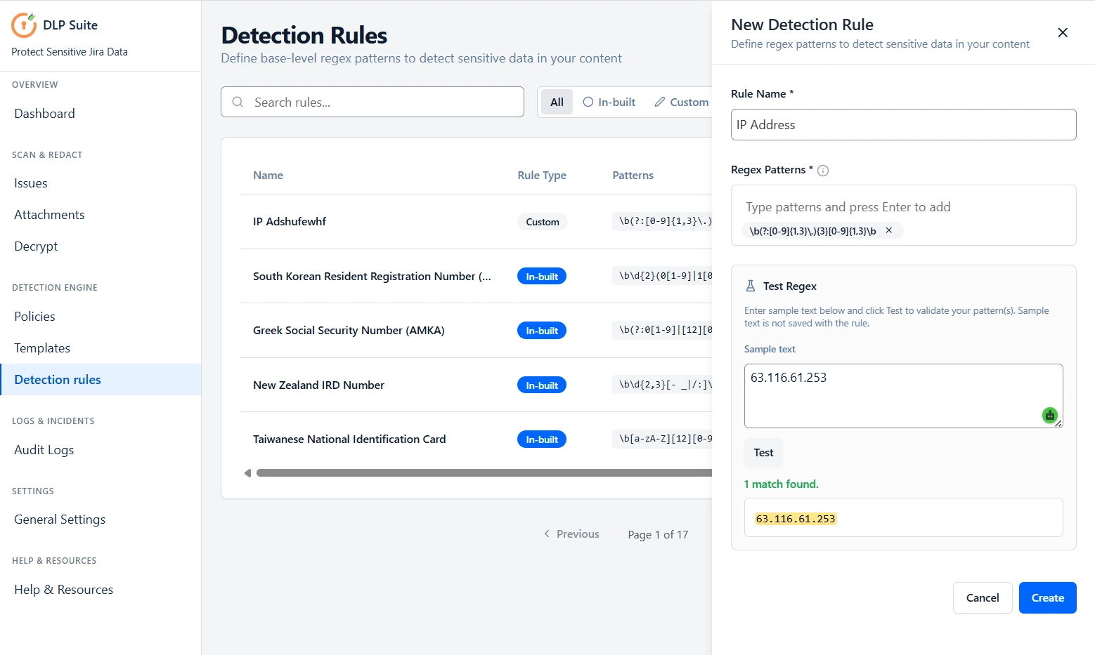 DLP Scanner Detection Rules