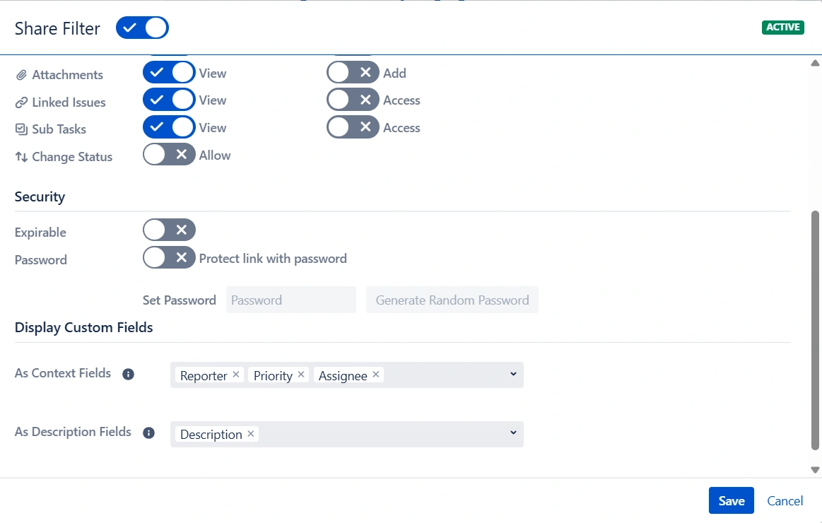 jira secure share cloud email links