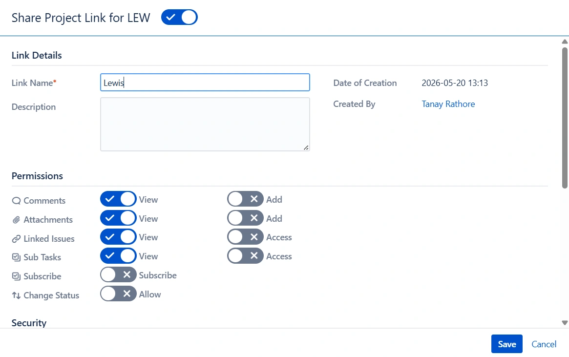 jira secure share cloud email links