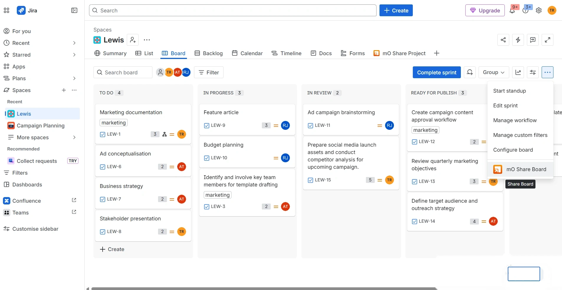 jira secure share cloud email links
