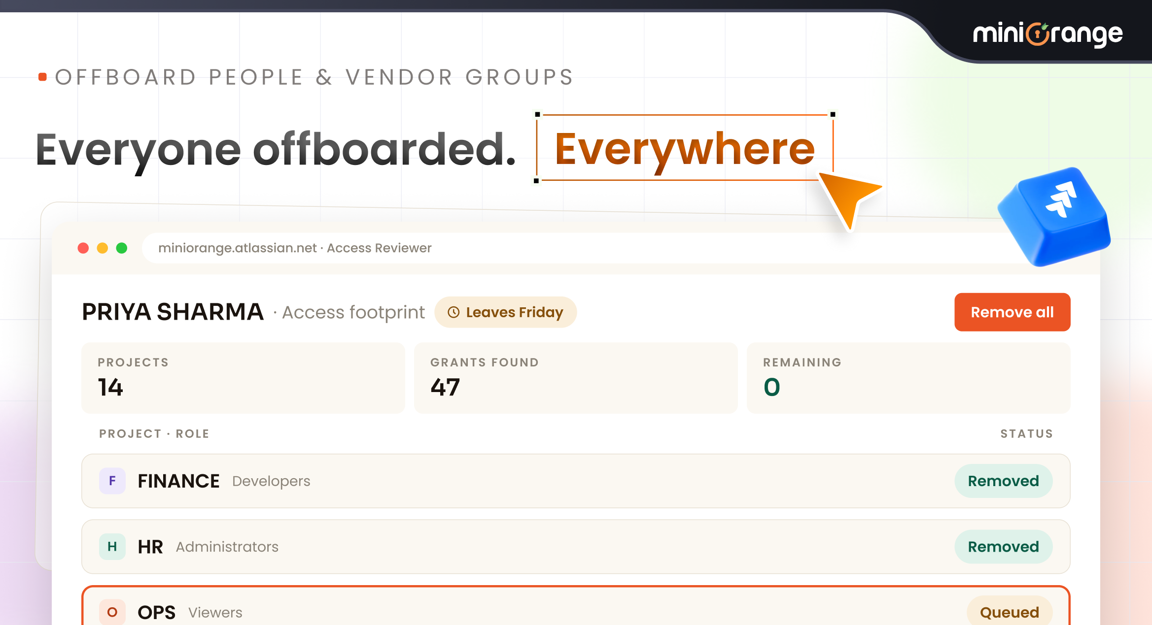Offboard Users and Vendor Groups
