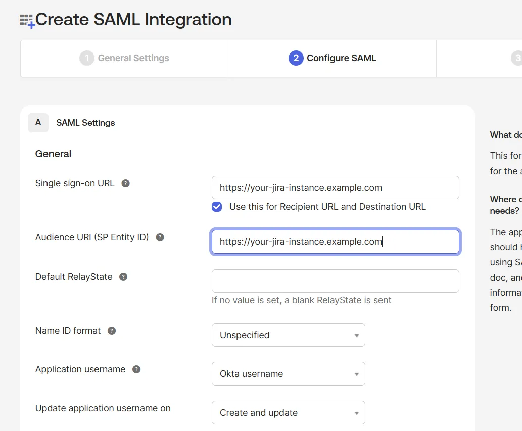 Configure SAML