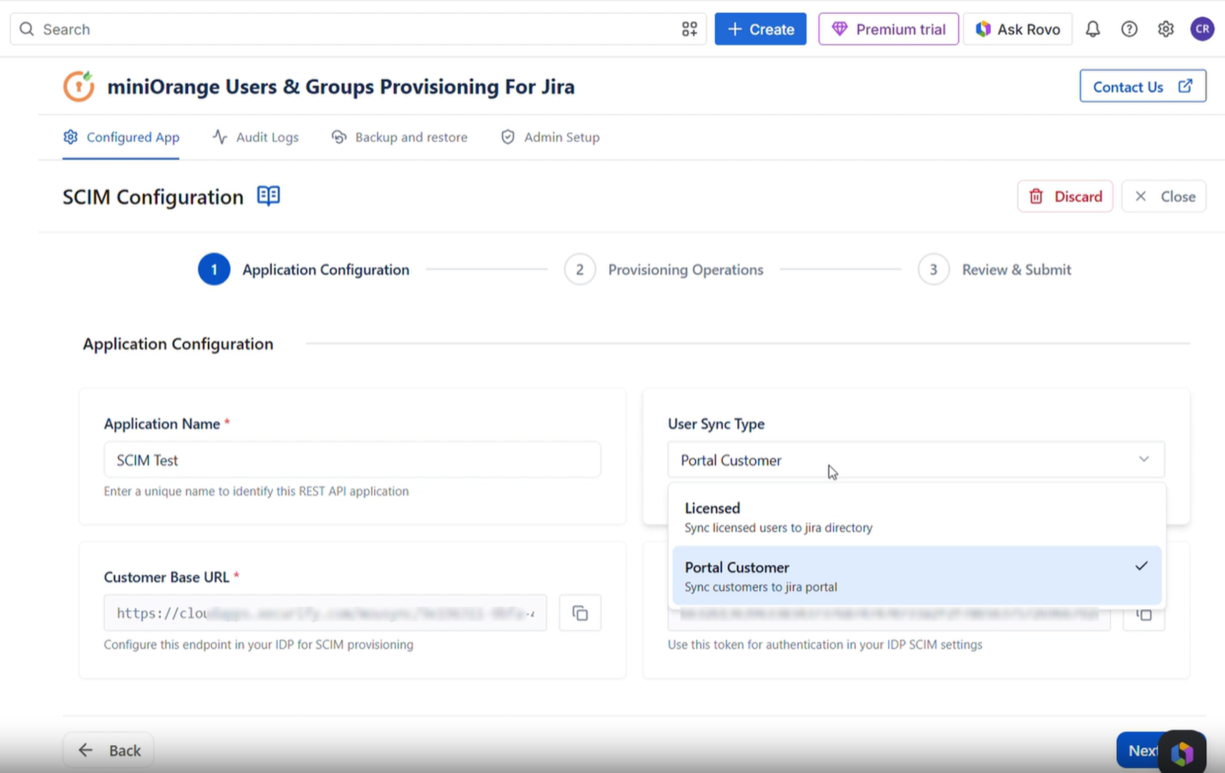 Application Configurations
