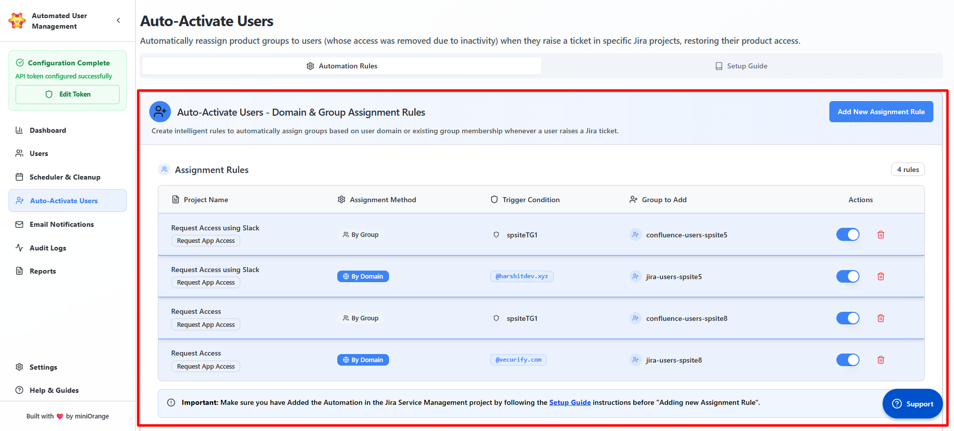 Jira Cloud Automated User Management