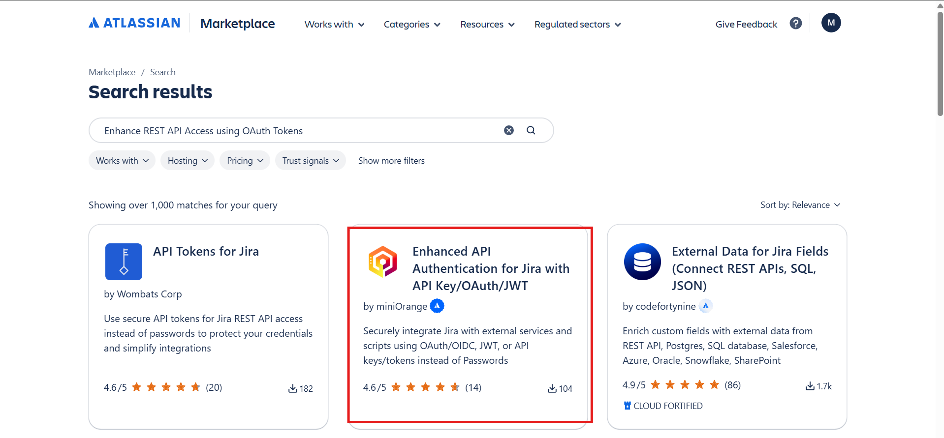 Search for Enhance REST API Access using OAuth Tokens