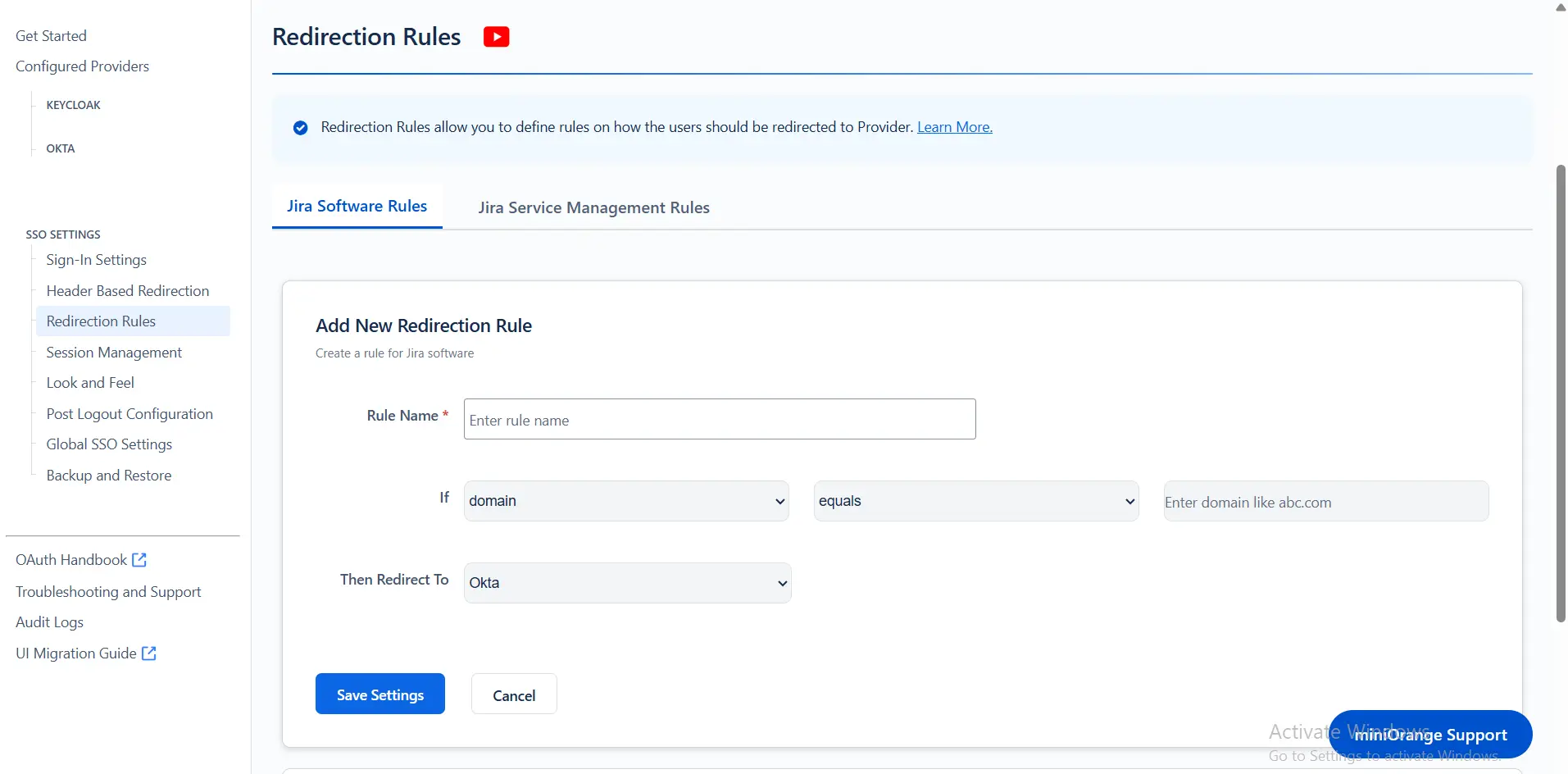Jira-OAuth-Redirection-Rule-Settings