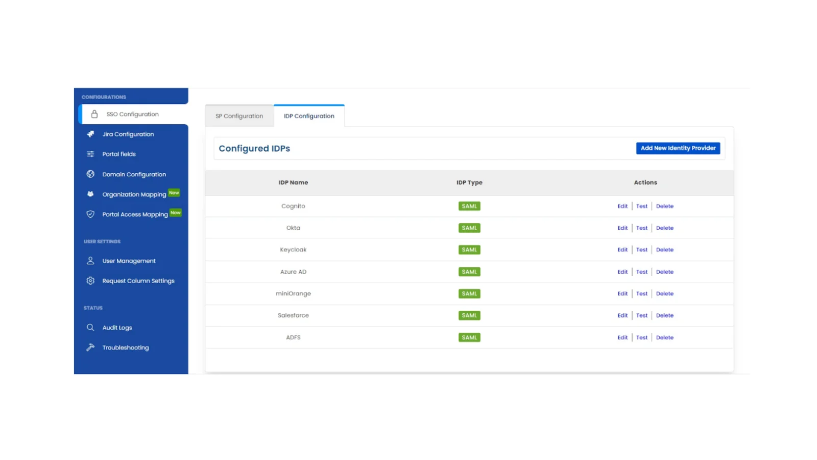 Configuring SSO With Multiple Identity Provider