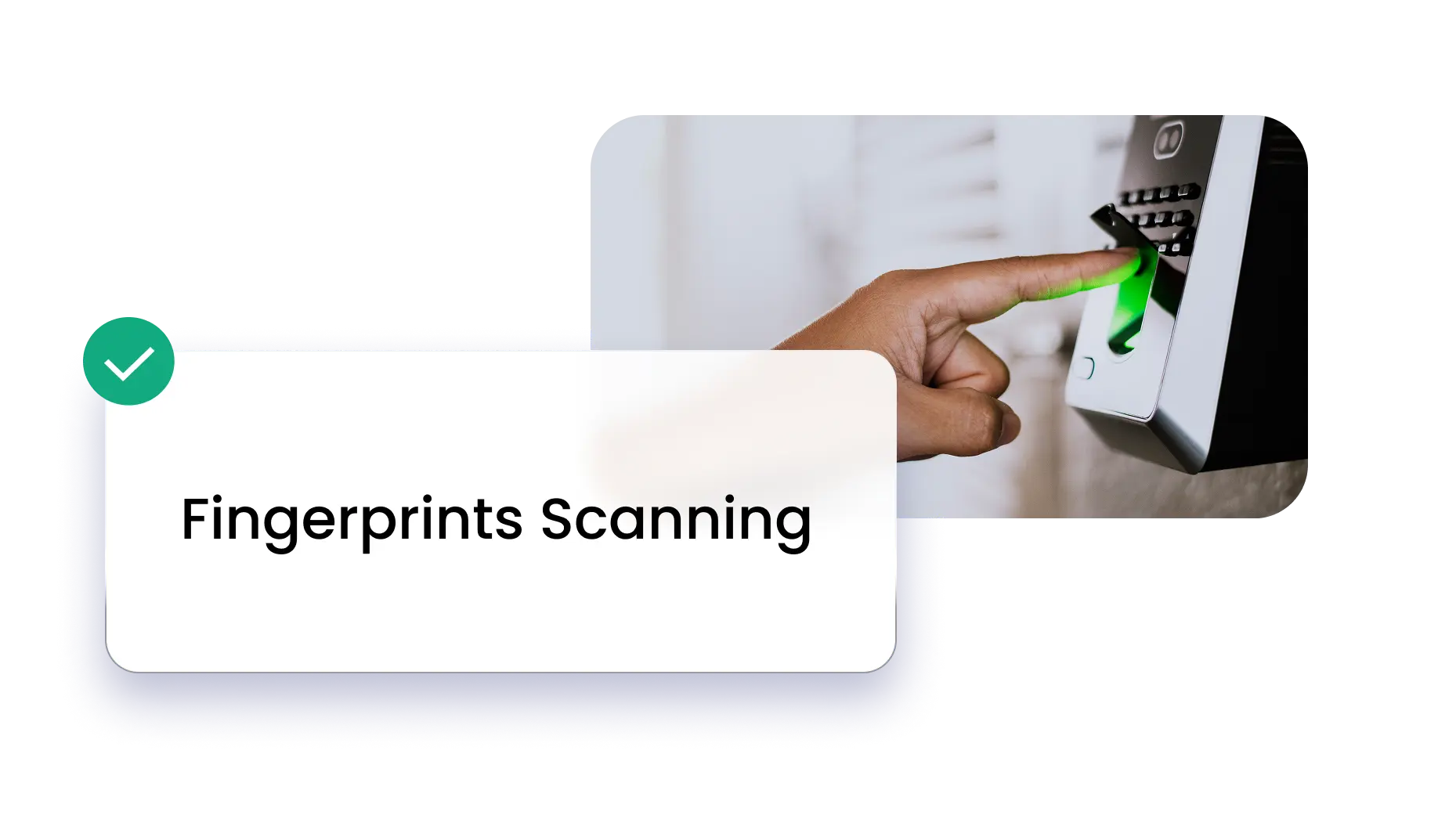 Fingerprint scanner for biometric authentication