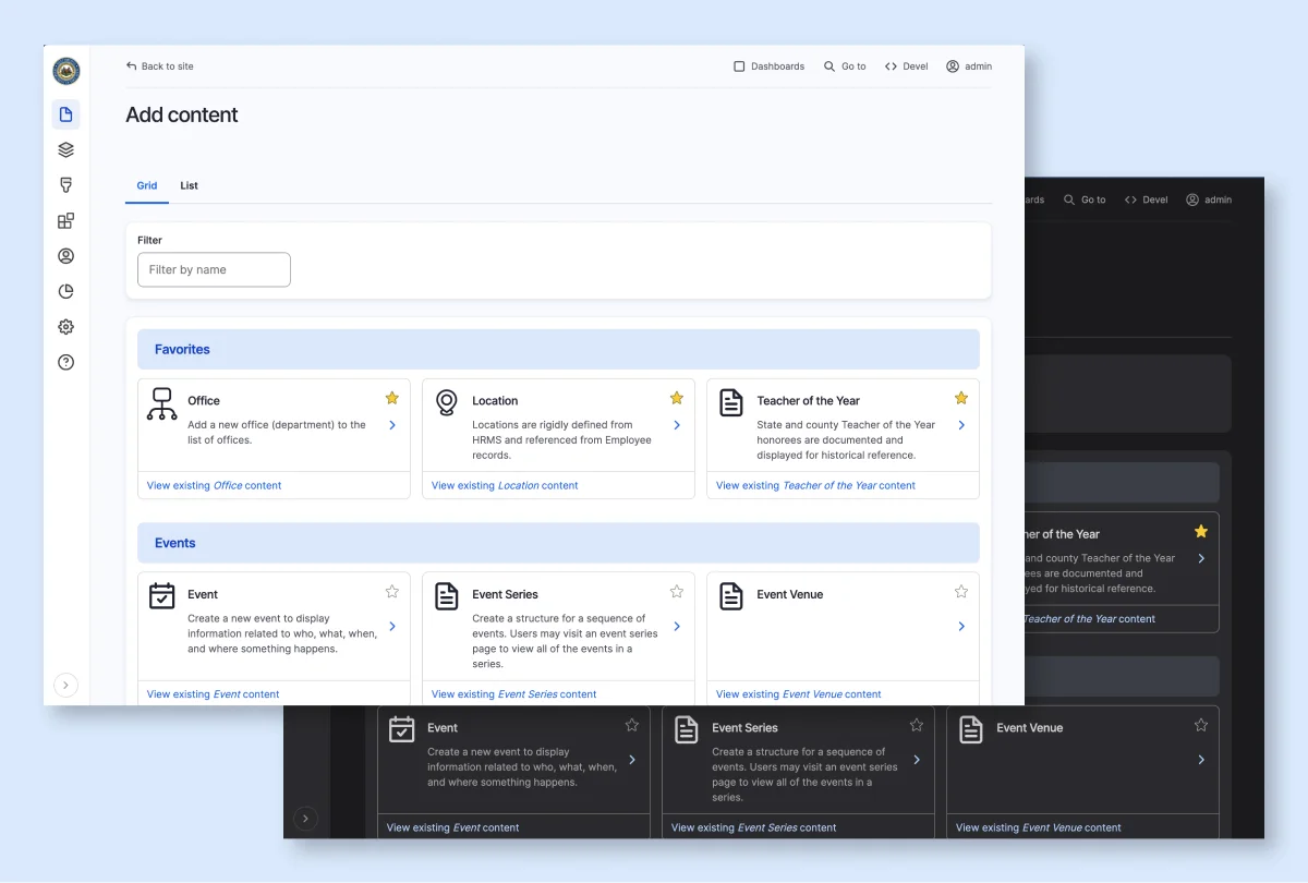Drupal Gin Theme