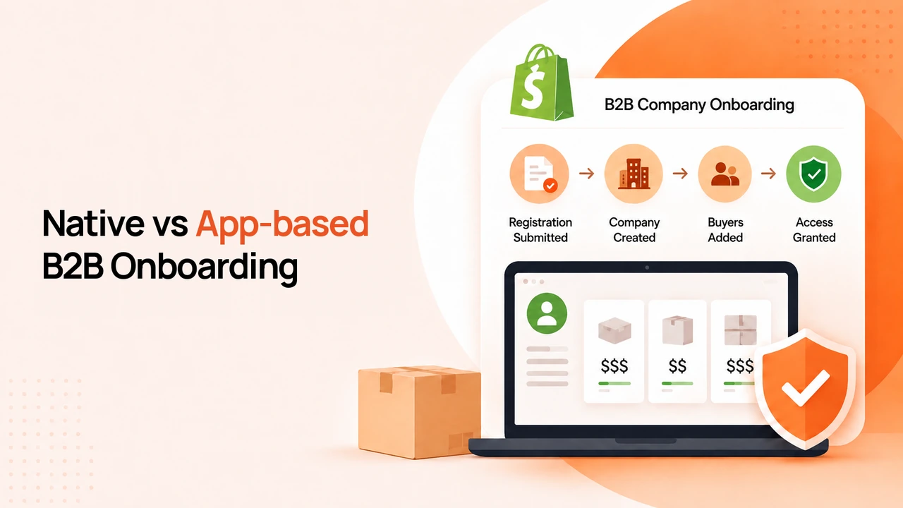 Native Shopify B2B vs App-Based Company Onboarding: Challenges, Limitations & Solutions