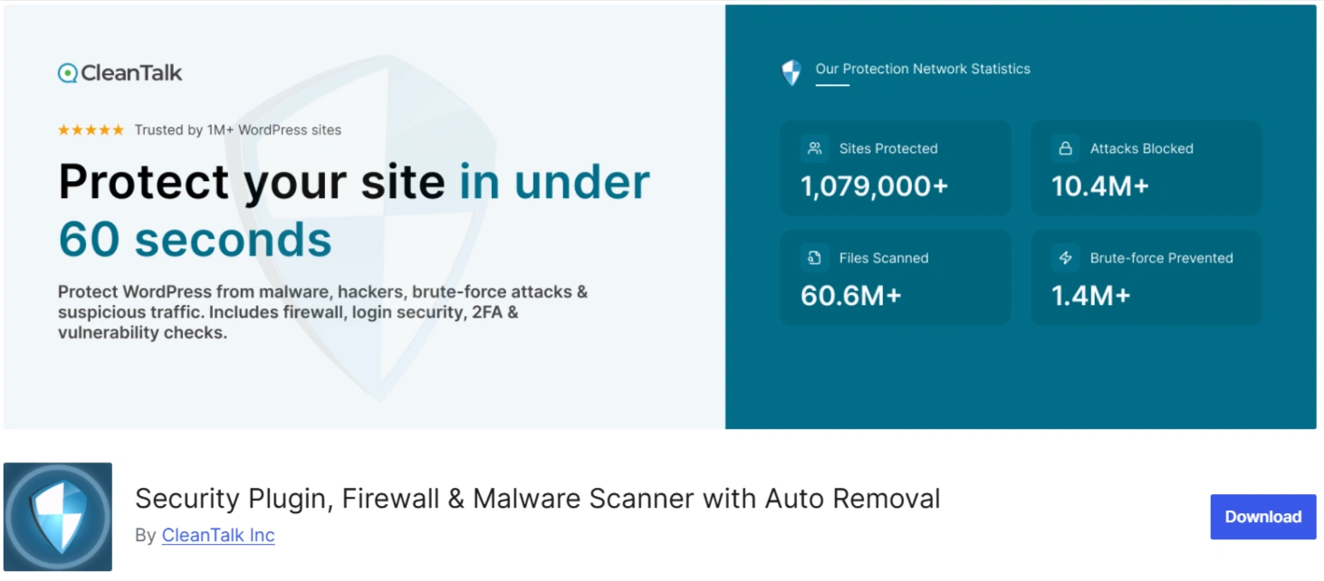 Security Plugin by Cleantalk