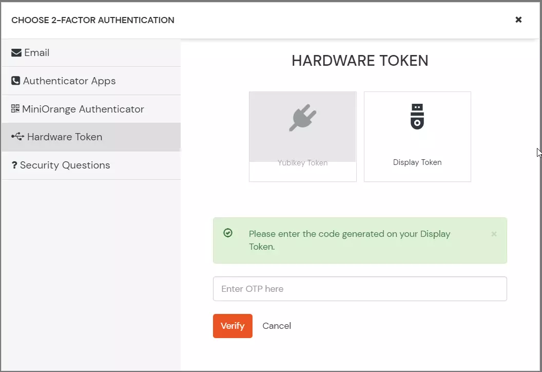 verify your identity as an admin to system