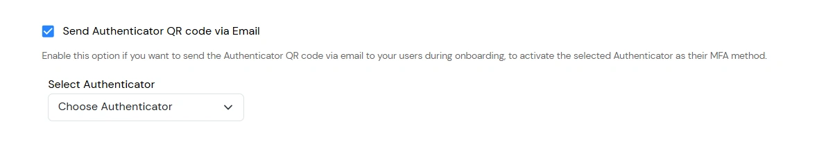 Select Authenticator