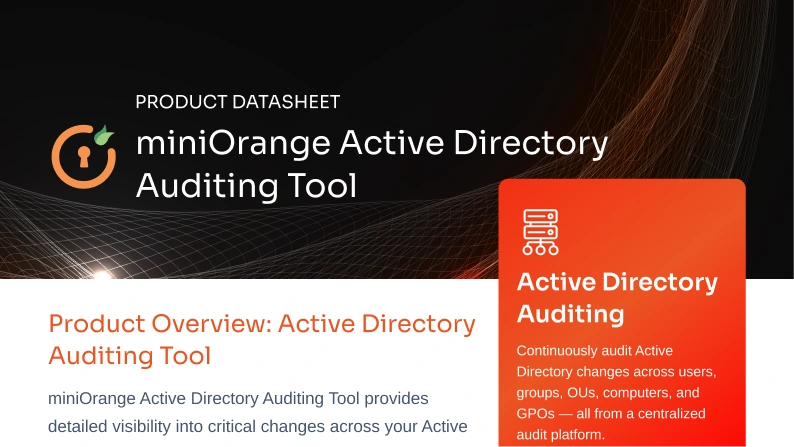 Active Directory Auditing Datasheet | AD Auditing