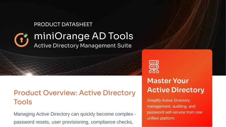 Active Directory Tools Datasheet | AD Management