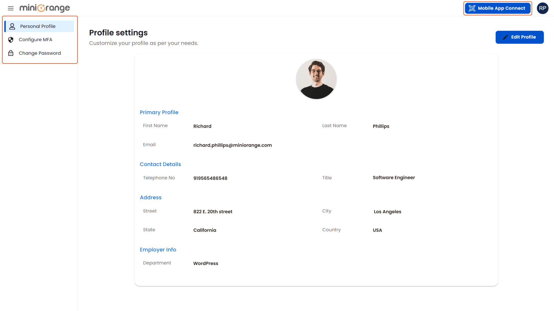 connect active directory tools mobile app