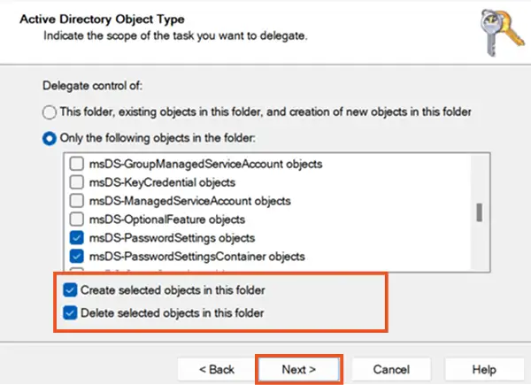 assign create delete permissions