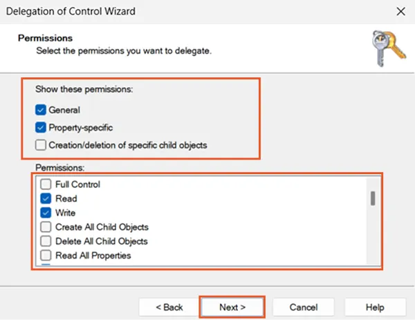 Configure Permissions for Profile Update