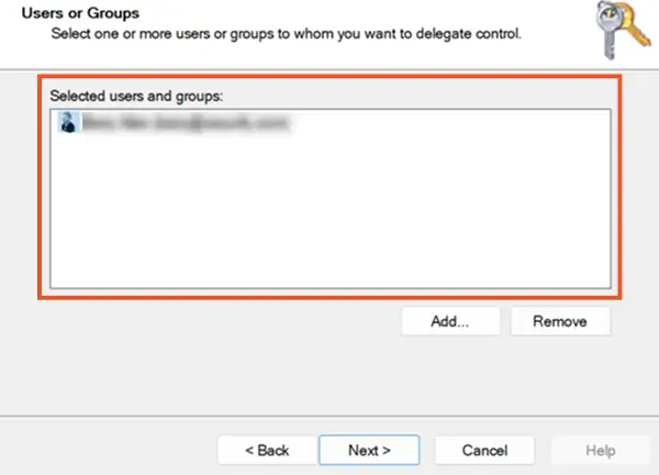 Select Users or Groups