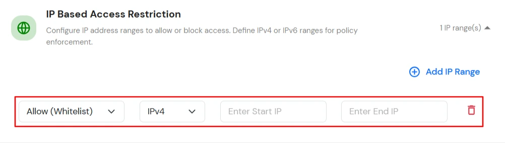 IP restriction for Salesforce: IP Based