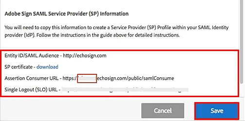 Adobe Creative Cloud two-factor authentication (2FA) : IDP configuration