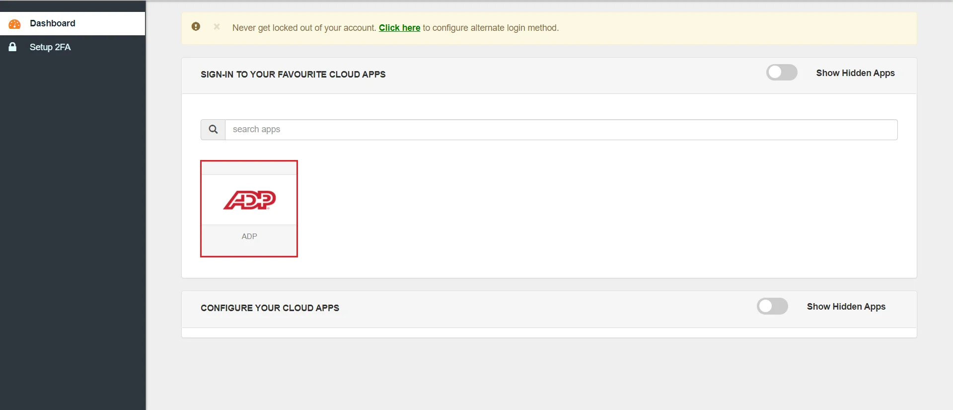 ADP Single Sign-On (SSO) verify configuration