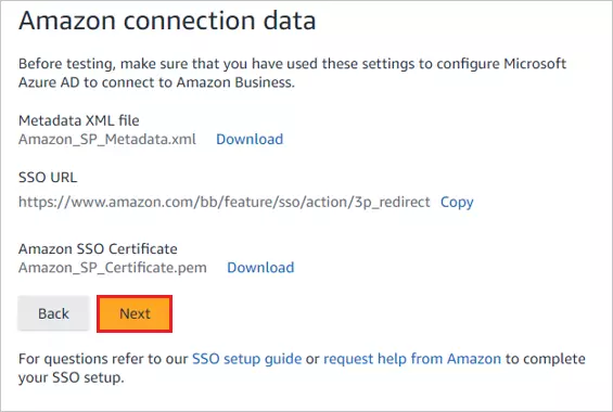 Amazon Business Single Sign-On (sso)