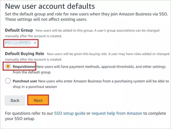 Amazon Business Single Sign-On (sso)